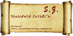 Steinfeld Zoltán névjegykártya