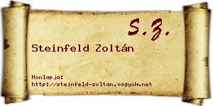 Steinfeld Zoltán névjegykártya