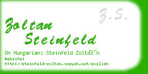 zoltan steinfeld business card